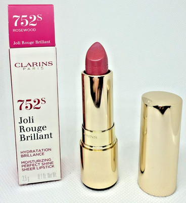 Clarins Joli Rouge Brillant Moisturizing Shine Sheer 752S Rosewood NIB