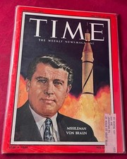 Robert OPPENHEIMER / February 17 1958 TIME Magazine WERNHER VON BRAUN COVER 1st