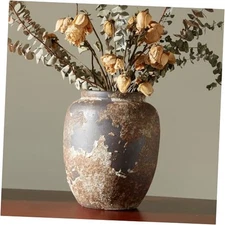  Vase for Home Decor, Farmhouse Terracotta Vases, Stone Vases, Medium Rustic