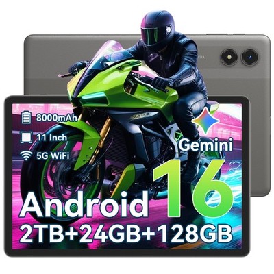 TABWEE T50 Android 16 Tablet 11 Inch 24GB+128GB Octa-Core T615