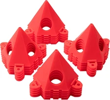 Paint Stand Set 20 Piece Plastic Painting Stand for Elevating Canvas Safe Red