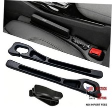 Car Seat Gap Filler Organizer, Car Organizer Front Seat 2-in-1 Storage No Black