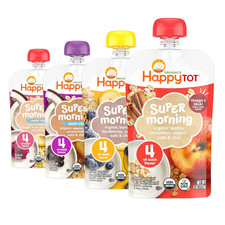 Organics Stage 4 Baby Food Pouches, Gluten Free, Super Morning Fruit Oat Varie