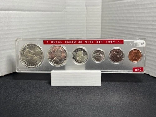 1964 Canadian Proof-Like 6-Coin Set 80% Silver 1.1 Troy oz C-A006