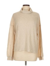 Sanctuary Women Brown Turtleneck Sweater M