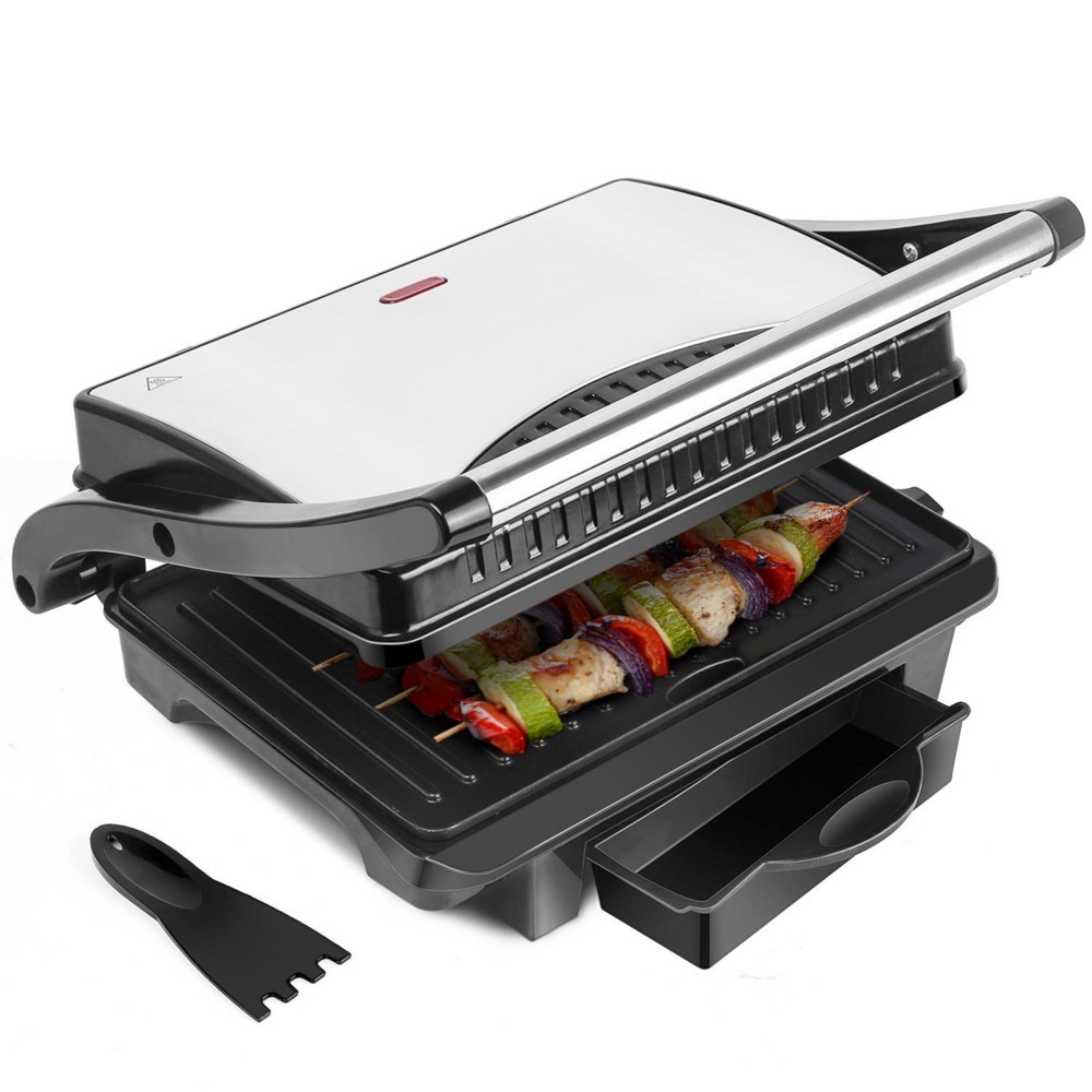 Bistecchiera Grill Elettrica 2000W: Piastra Antiaderente Professionale
