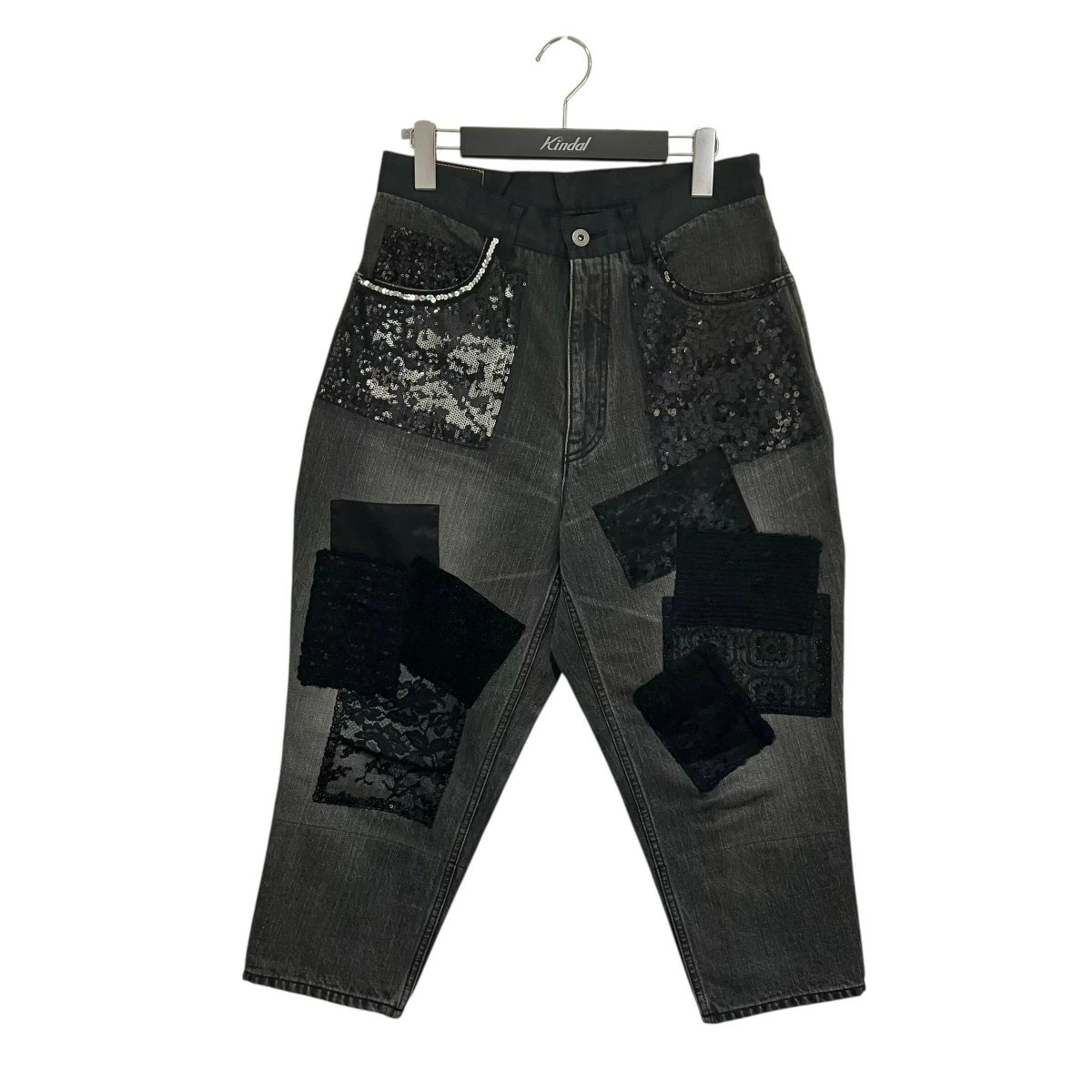 [Used] JUNYA WATANABE CDG Sequin patchwork denim … - image 1