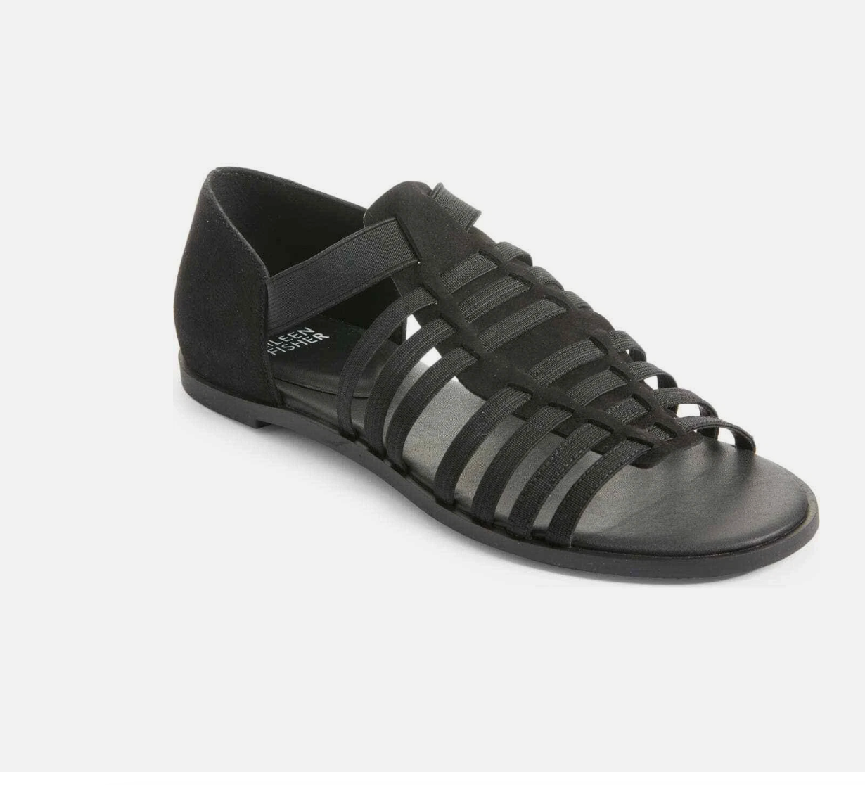Eileen Fisher Women's Black Rato Strappy Sandals Size 6.5