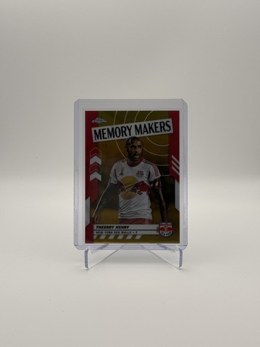 Thierry Henry [Gold Refractor] #MM-6 2024 Topps Chrome MLS Memory Makers card