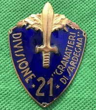 Scudetto Per Divisa Ufficiale Rei Divisione Fanteria 21 Granatieri Di Sardegna