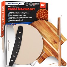 KitchenStar Pizza Stone Set for Oven and Gril...