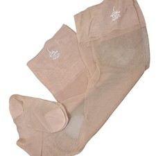 Vintage 2 Pairs Lady Caroline Seamless Nylon Stockings 30" Long