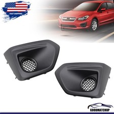 Fit For 2012-2014 Subaru Impreza Black Front Bumper Fog Light Bezel Cover