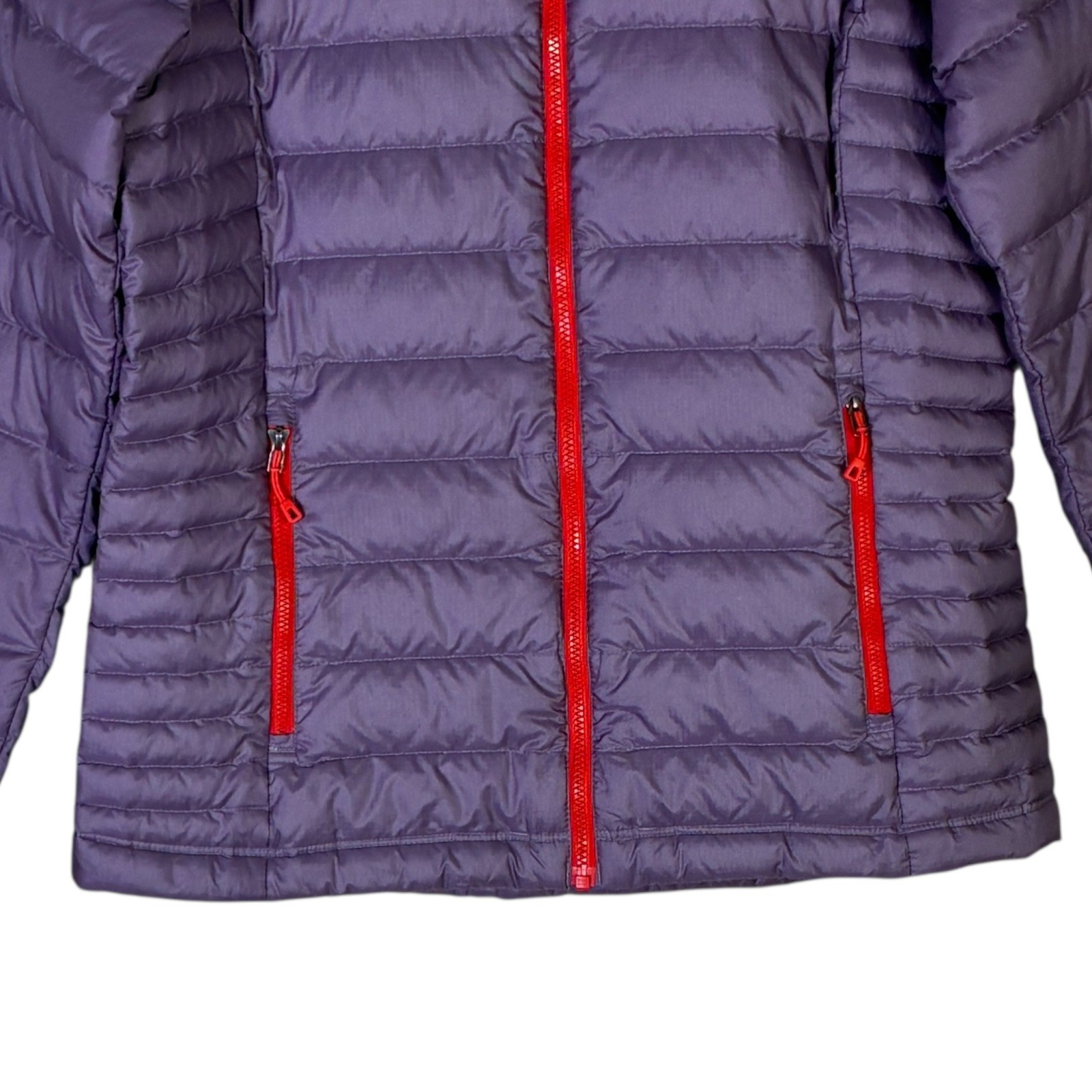 Patagonia Womens Down Sweater Jacket Purple Red Full Zip Puffer M 84683 SP15 thumbnail 3