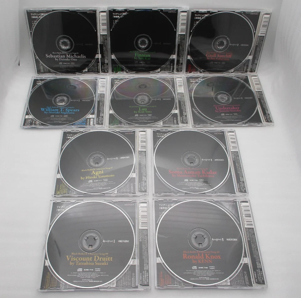BLACK BUTLER II Character Song 10CDs set Japan import Kuroshitsuji Sebastian - Image 2 of 4