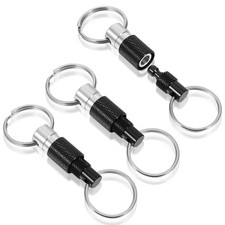 3 Pcs Quick Release Keychain, Detachable Key Ring Quickly Pull Apart Car Keys...
