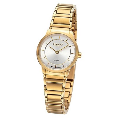 Armbanduhr Metallband gold GM-2132 Damen Uhr Analog Regent URGM2132
