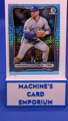 2026 Bowman Bobby Witt Jr #25 Sky Blue Refractor Mojo Color Match Royals 158/499