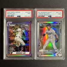 PSA 9 Baseball Graded Card Lot - (x2) Cards / 2021-2025 