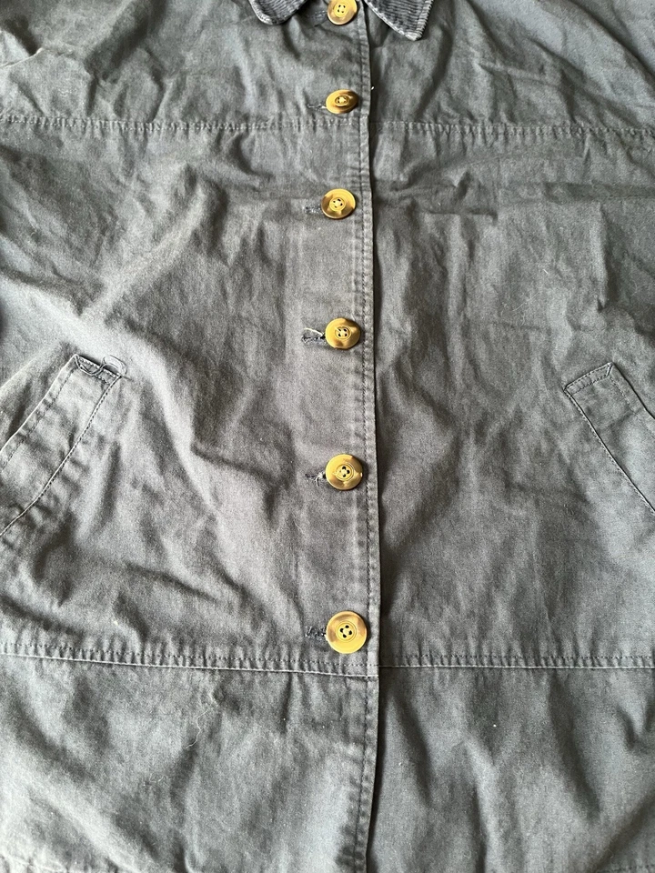 Chaqueta Cherokee De Colección Para Hombre Talla Grande L Franela a Cuadros Algodón Forrado Abrigo Botón Foto 4 de 4