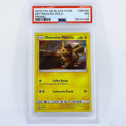 Detective Pikachu graded PSA 7 for sale on eBay