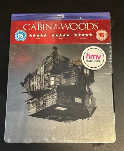 CABIN IN THE WOODS - STEEL BOOK BLU RAY - NEW SEALED steelbook Limited Edition