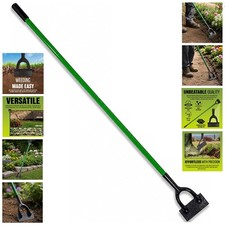 GARDEN BORDER DUTCH HOE HEAVY DUTY LANDSCAPE GARDENING DIGGING LAWN WEEDS TOOL