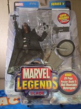 Marvel Legends BLADE Wesley Snipes & Motorcycle Series V ToyBiz 2003 NEW SEALED