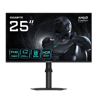 Gigabyte G25F2 Gaming Monitor Flat 25'' 1920x1080 1ms Pivot HDMI DP Speaker