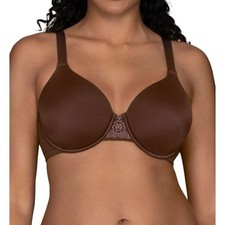 Vanity Fair Bra Womens 38DD Brown Beauty Back Full Figure Smoothing Underwire
