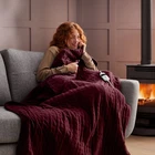 Silentnight Luxury Heated Throw Fleece Electric Blanket Fast Heat 9 Settings