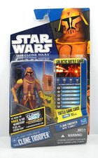 Star Wars The Clone Wars CW26 Flamethrower Clone Trooper Sealed Card CARD WEAR