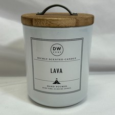 DW Home Lava Candle 9.1 Oz 33 Hours Hand Poured Richly Scented Single Wick -USED