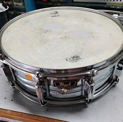 Pearl 5'' x 14'' Vintage  Chrome on Steel 10 Lug Snare Drum