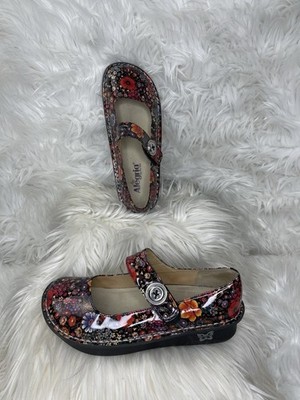 Alegria Paloma PAL 323 Mary Jane Wildflower Leather Shoes Women s size EU 39
