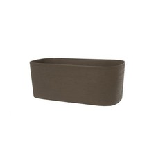 Jardiniere avec réserve d'eau - GARDEN ID Respect - Taupe 50 x 17 cm - 100% déch