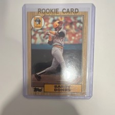 Topps Barry Bonds Pittsburgh Pirates #320 - 1987 Rookie MLB Baseball Card. rookie card picture