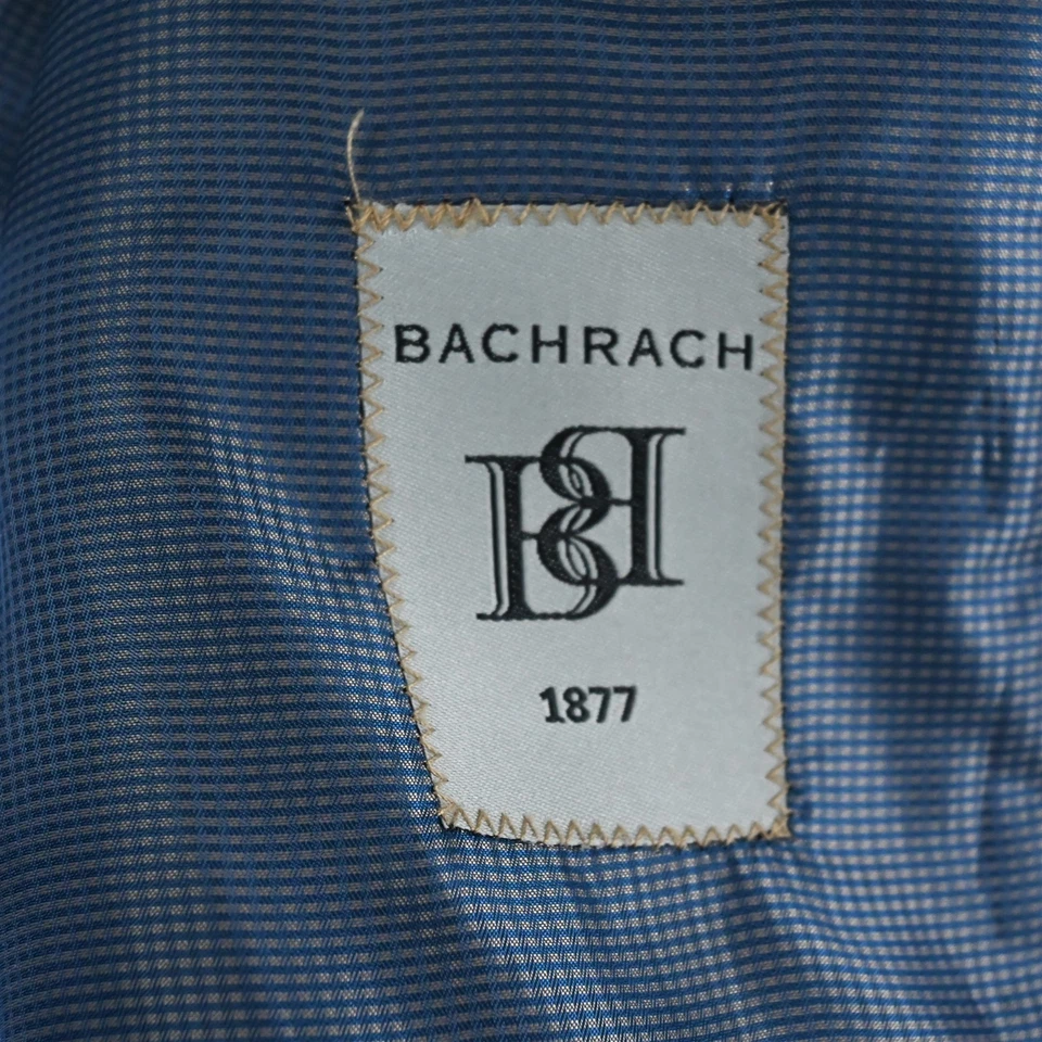 Blazer Traje Chaqueta Abrigo Deportivo Bachrach 44R Marrón 100% Lana Franela Para Hombre Foto 4 de 4