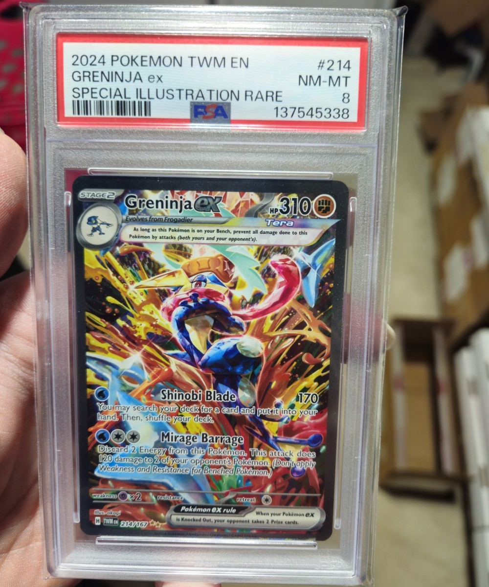 ポケモンカードゲーム バイカススパークゼイニトルファーEX Greninja ex 214/167 Sv06: Twilight Masquerade Holo for sale online