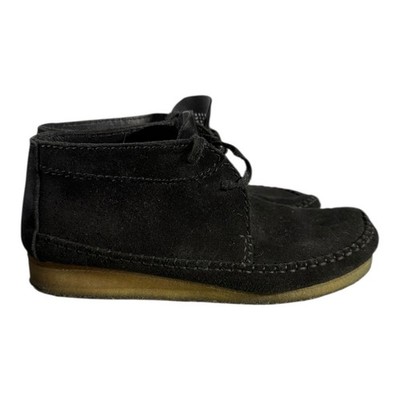 Clarks Wallabee black boots a classic moccasin crepe rubber sole 10 1/2 Clarks Men main image 2