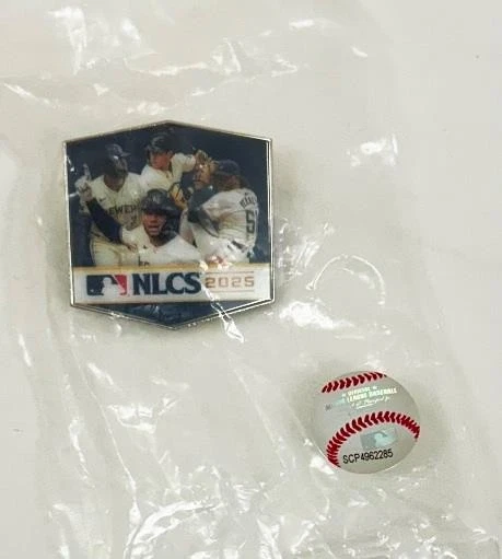 2025 MILWAUKEE BREWERS NLCS PIN vs DODGERS "PLAYERS" STADIUM EXCLUSIVE ~ NEW - Image 2 of 2