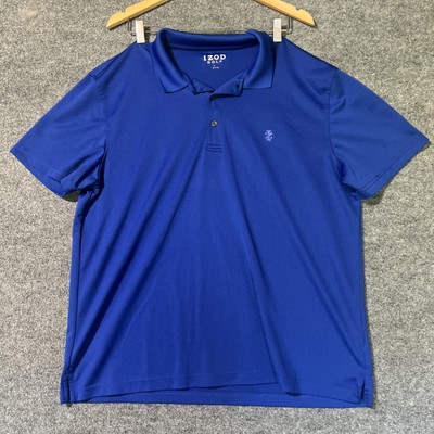 SIZE XL IZOD GOLF Blue Golf/Polo Men's Shirt