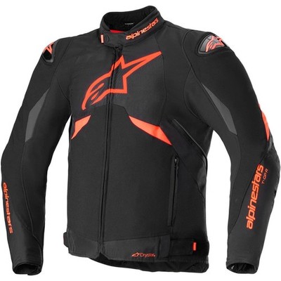 Herren Motorrad Jacke XXL - Alpinestars T-GP R v3 Drystar - schwarz-fluorot-weiß