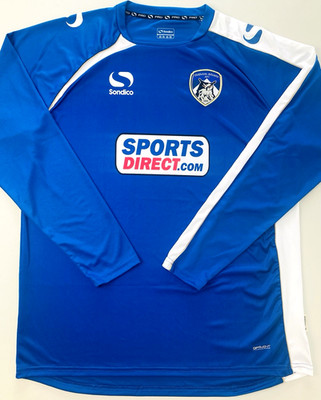 Sondico OLDHAM ATHLETIC 2014/15 XL Home L/S Football Shirt Soccer Jersey Kit Top