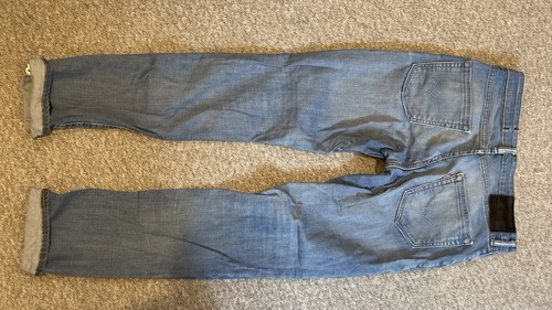 Levi’s 511 Jeans Commuter 3M Reflective Inseam Cyclist 30x32 Light Wash Rare - Picture 2 of 8
