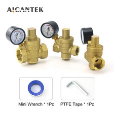 DN15 1/2" 3/4" 1" Brass Water Pressure Reducing Maintaining Valves Adjustable Re