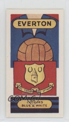 1958 Football Clubs and Badges Lamberts of Norwich Tea Back Everton FC #24 0au4