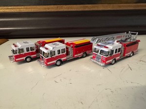 Boley Spartan Fire Engine Pumper Ladder Lot HO 1:87