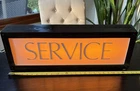 Original Vintage “Service” Gas Station Gas Pump Ad panel - now a Lighted Sign!