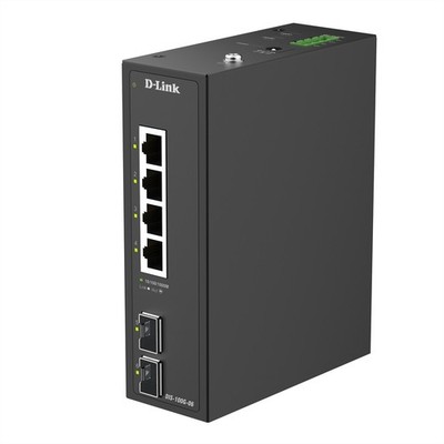 D-Link DIS-100G-06 Industrial Unmanag. Switch Switch Switch 1 Gbps 6-Port TCP/IP